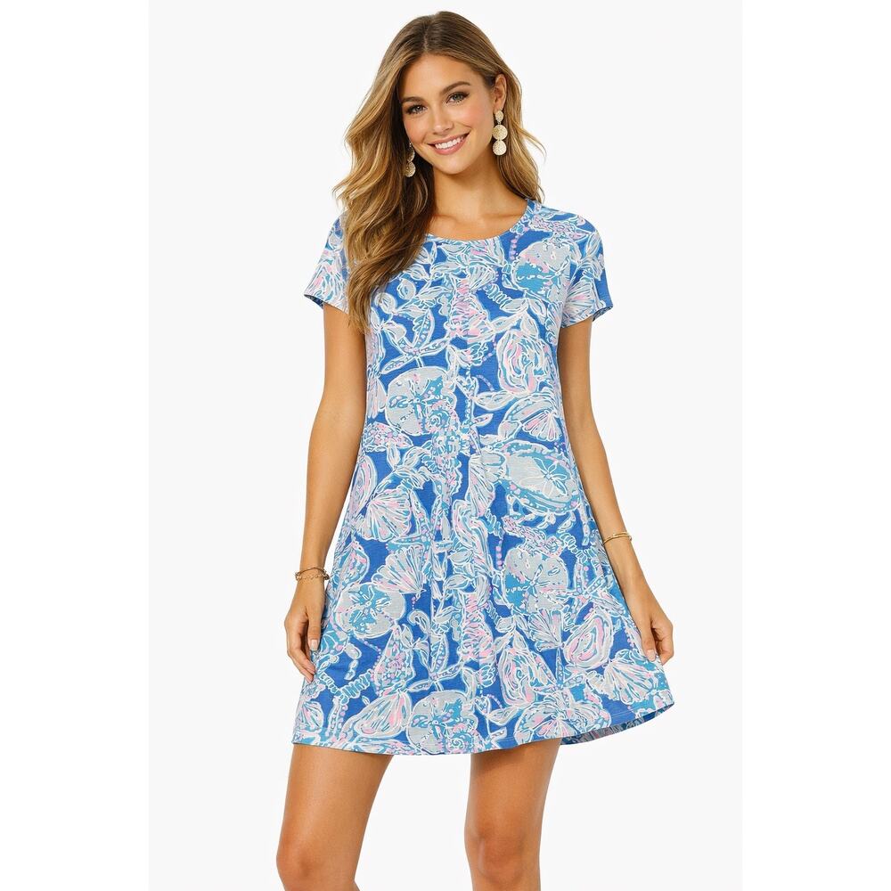 Lilly Pulitzer Amina Swing Dress Blue Haven Pop Up Into The Deep Medium Beachy